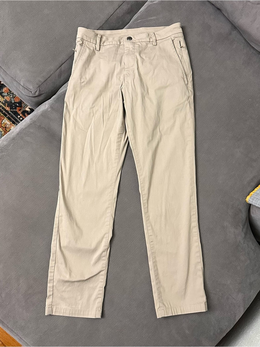 Birddogs Pants Mens 28x28 Khaki Stretch Slim Fit Chino Beige Comfortable Casual